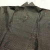 大島紬 古代染色純泥染 良品 証紙あり 正絹 幾何学柄・抽象柄 袷仕立て 身丈162cm 裄丈63cm 一部しつけ糸付き 着物 茶_画像16