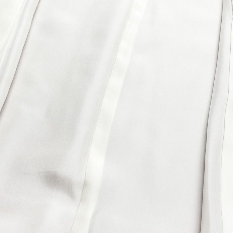 付け下げ 良品 縮緬 正絹 木の葉・植物柄 袷仕立て 身丈160cm 裄丈63.5cm 箔 共八掛 フォーマル 着物 紫・藤色_画像19