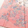 訪問着 しつけ糸付き 縮緬 正絹 花柄 袷仕立て 身丈165cm 裄丈68cm フォーマル 着物 ピンク_画像4