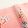 訪問着 しつけ糸付き 縮緬 正絹 花柄 袷仕立て 身丈165cm 裄丈68cm フォーマル 着物 ピンク_画像16