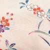 訪問着 しつけ糸付き 縮緬 正絹 花柄 袷仕立て 身丈165cm 裄丈68cm フォーマル 着物 ピンク_画像17