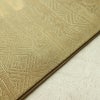 名古屋帯 六通柄 正絹 木の葉・植物柄 名古屋仕立て 箔 帯 黄・黄土色_画像12