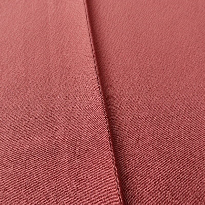 色無地 しつけ糸付き 縮緬 一つ紋付き 正絹 無地 袷仕立て 身丈153cm 裄丈60cm フォーマル 着物 ピンク_画像9