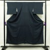 小紋 アンティーク風 混紡 幾何学柄・抽象柄 袷仕立て 身丈150.5cm 裄丈62cm 一部しつけ糸付き 着物 青・紺_画像1