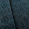 小紋 アンティーク風 混紡 幾何学柄・抽象柄 袷仕立て 身丈150.5cm 裄丈62cm 一部しつけ糸付き 着物 青・紺_画像8