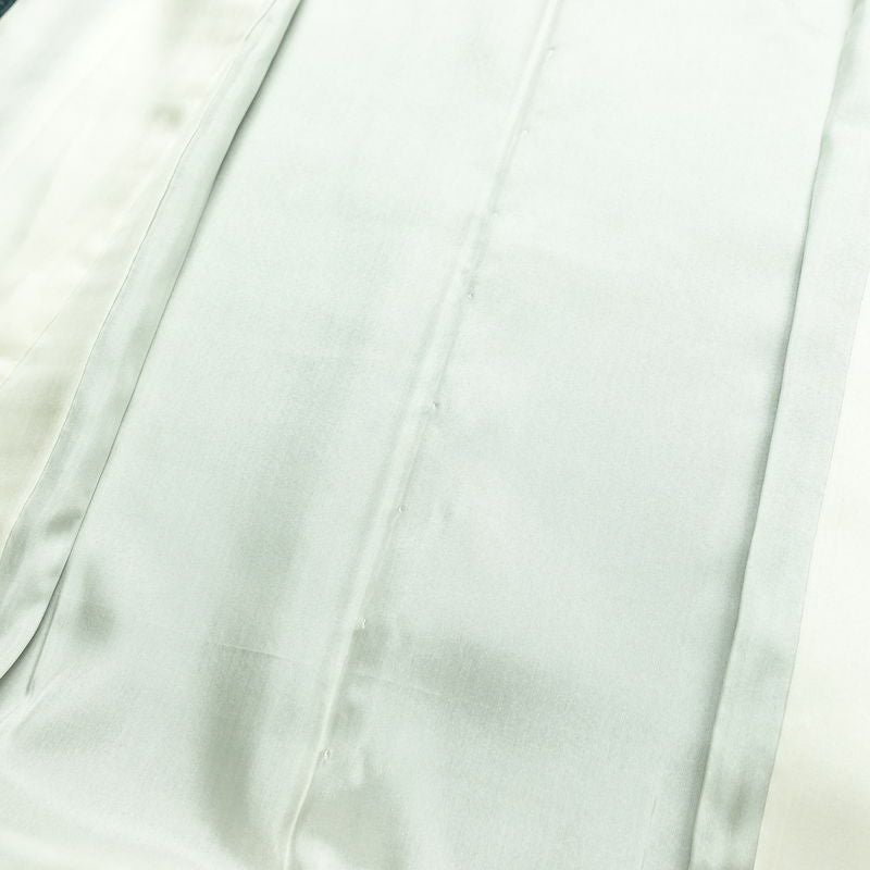 小紋 アンティーク風 混紡 幾何学柄・抽象柄 袷仕立て 身丈150.5cm 裄丈62cm 一部しつけ糸付き 着物 青・紺_画像16