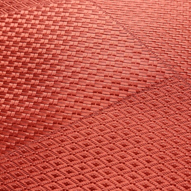 名古屋帯 全通柄 良品 正絹 幾何学柄・抽象柄 通し仕立て 帯 ピンク_画像3