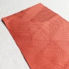 名古屋帯 全通柄 良品 正絹 幾何学柄・抽象柄 通し仕立て 帯 ピンク_画像16