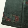 単衣 小紋 良品 正絹 花柄 単衣仕立て 身丈158.5cm 裄丈63cm 着物 緑・うぐいす色_画像12