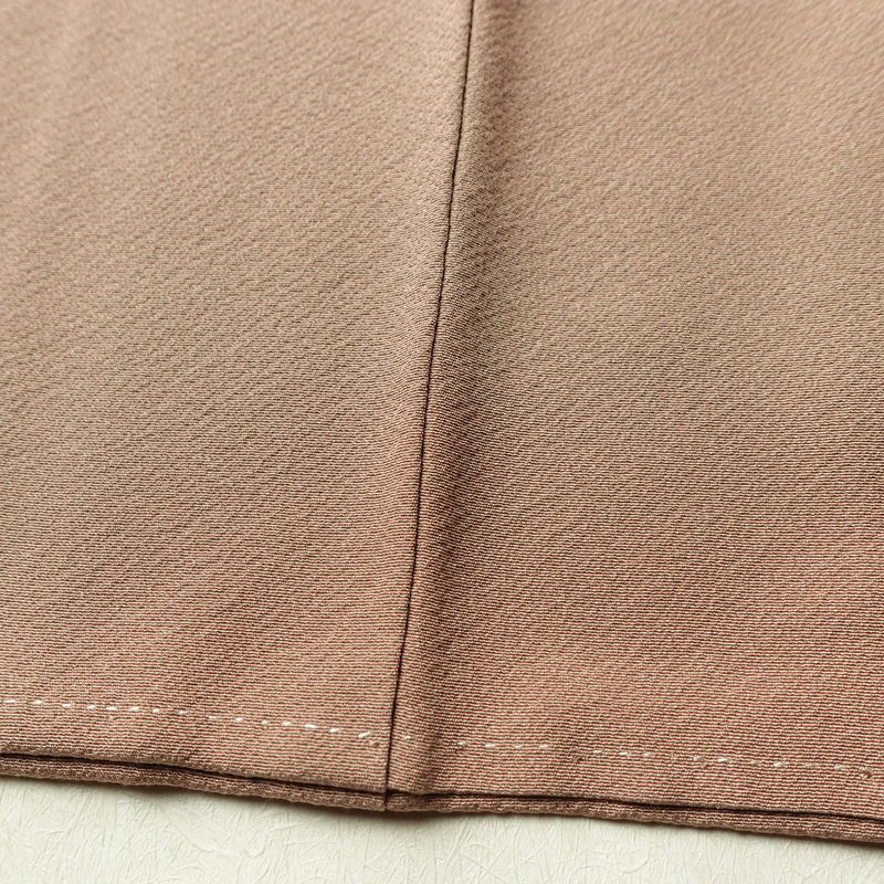 色無地 柿本市郎 落款入り 縮緬 一つ紋付き 正絹 無地 袷仕立て 身丈163cm 裄丈68cm フォーマル 着物 ベージュ_画像8