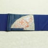 名古屋帯 太鼓柄 正絹 古典柄 名古屋仕立て 箔 金糸 帯 青・紺_画像14