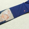 名古屋帯 太鼓柄 正絹 古典柄 名古屋仕立て 箔 金糸 帯 青・紺_画像15