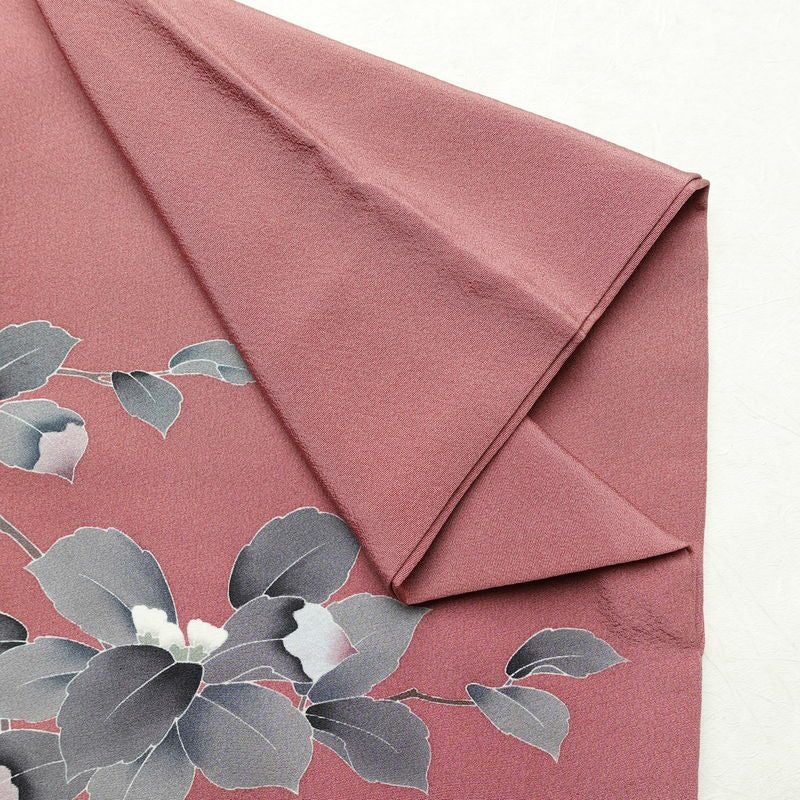 訪問着 落款入り 関口遼一 十日町友禅 一つ紋付き 正絹 人物・動物柄 袷仕立て 身丈159cm 裄丈63.5cm フォーマル 着物 ピンク_画像15