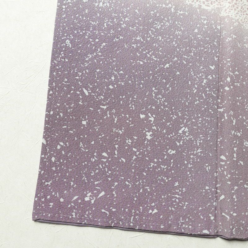 付け下げ 良品 作家物 落款入り 一つ紋付き 正絹 幾何学柄・抽象柄 袷仕立て 身丈165.5cm 裄丈67.5cm フォーマル 着物 ピンク_画像13