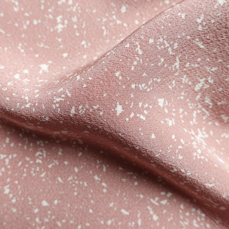 付け下げ 良品 作家物 落款入り 一つ紋付き 正絹 幾何学柄・抽象柄 袷仕立て 身丈165.5cm 裄丈67.5cm フォーマル 着物 ピンク_画像19