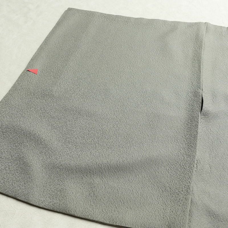 訪問着 正絹 古典柄 袷仕立て 身丈164.5cm 裄丈66.5cm 箔 金彩 フォーマル 着物 グレー_画像15