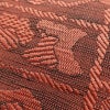 名古屋帯 六通柄 正絹 花柄 通し仕立て 帯 小豆・エンジ_画像5