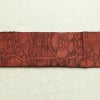 名古屋帯 六通柄 正絹 花柄 通し仕立て 帯 小豆・エンジ_画像16