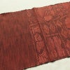 名古屋帯 六通柄 正絹 花柄 通し仕立て 帯 小豆・エンジ_画像17
