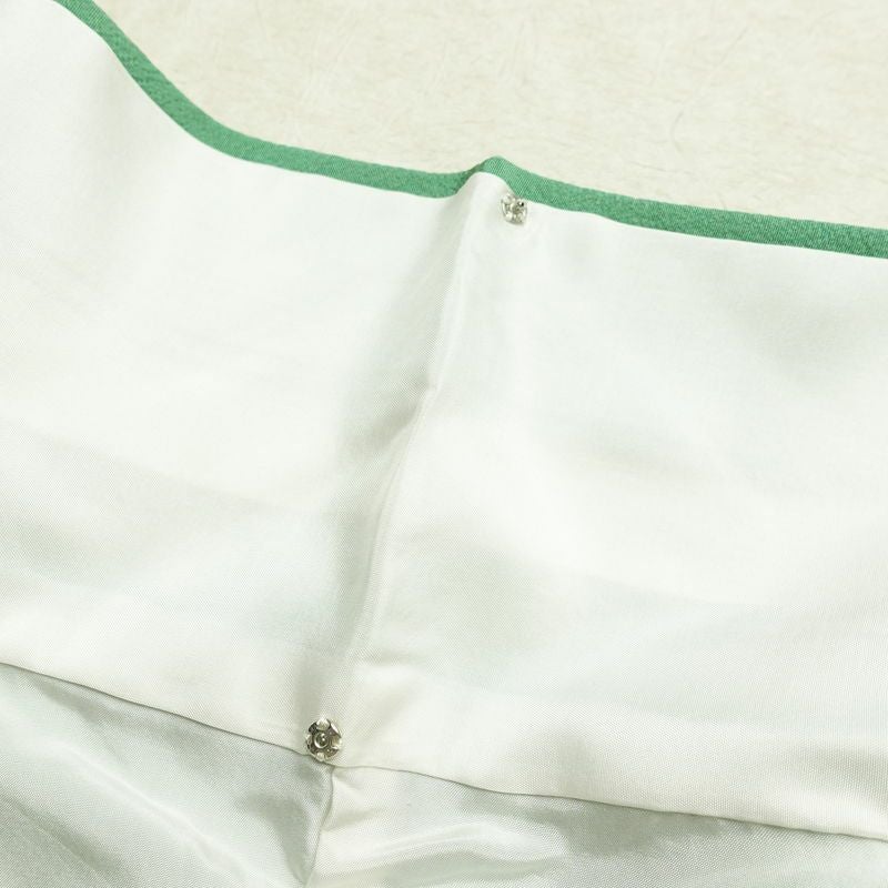 色無地 縮緬 一つ紋付き 正絹 無地 袷仕立て 身丈160.5cm 裄丈67cm 共八掛 フォーマル 着物 緑・うぐいす色_画像20