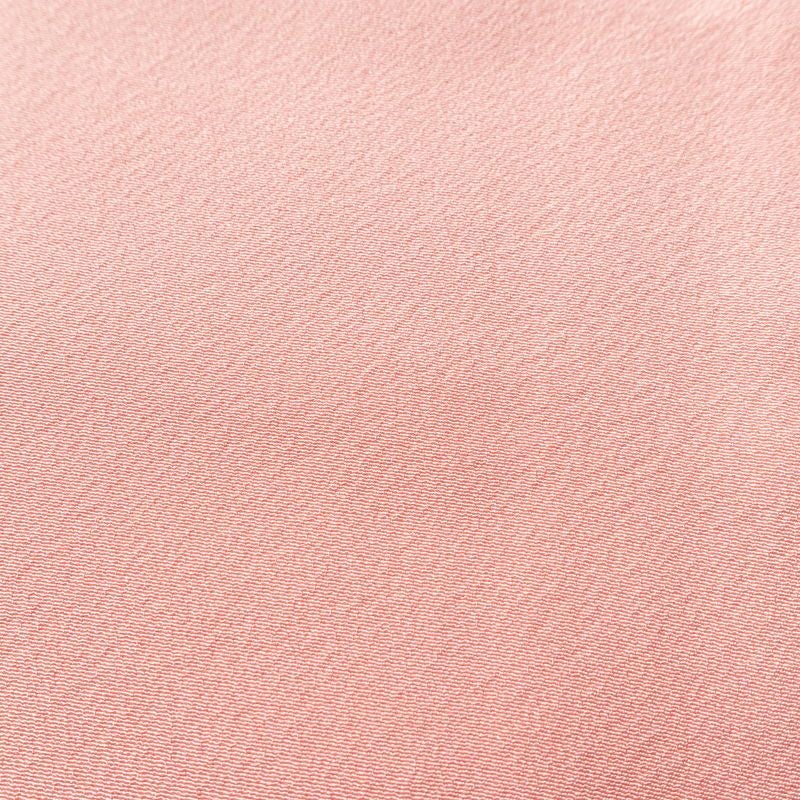 色無地 しつけ糸付き 縮緬 一つ紋付き 正絹 無地 袷仕立て 身丈157cm 裄丈65cm フォーマル 着物 ピンク_画像7