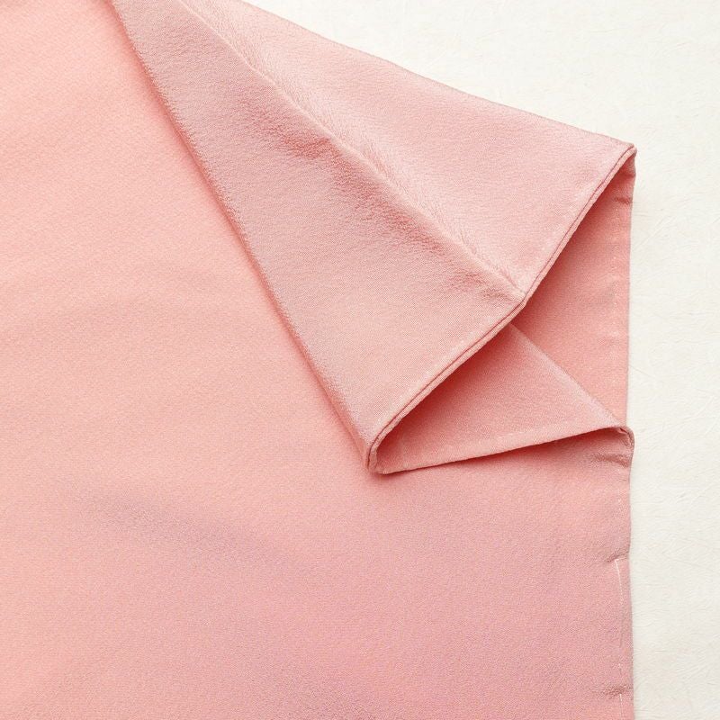 色無地 しつけ糸付き 縮緬 一つ紋付き 正絹 無地 袷仕立て 身丈157cm 裄丈65cm フォーマル 着物 ピンク_画像14