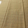 紬 良品 しつけ糸付き 正絹 チェック・格子柄 袷仕立て 身丈166.5cm 裄丈67cm 着物 黄・黄土色_画像5