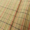 紬 良品 しつけ糸付き 正絹 チェック・格子柄 袷仕立て 身丈166.5cm 裄丈67cm 着物 黄・黄土色_画像9