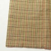 紬 良品 しつけ糸付き 正絹 チェック・格子柄 袷仕立て 身丈166.5cm 裄丈67cm 着物 黄・黄土色_画像12