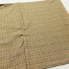 紬 良品 しつけ糸付き 正絹 チェック・格子柄 袷仕立て 身丈166.5cm 裄丈67cm 着物 黄・黄土色_画像13
