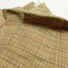 紬 良品 しつけ糸付き 正絹 チェック・格子柄 袷仕立て 身丈166.5cm 裄丈67cm 着物 黄・黄土色_画像17