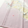 付け下げ 正絹 人物・動物柄 袷仕立て 身丈159.5cm 裄丈65.5cm 箔 フォーマル 着物 紫・藤色_画像4