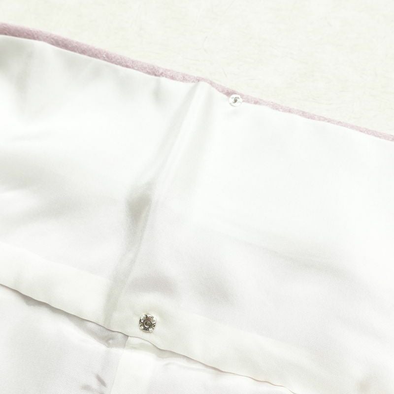 付け下げ 正絹 人物・動物柄 袷仕立て 身丈159.5cm 裄丈65.5cm 箔 フォーマル 着物 紫・藤色_画像19