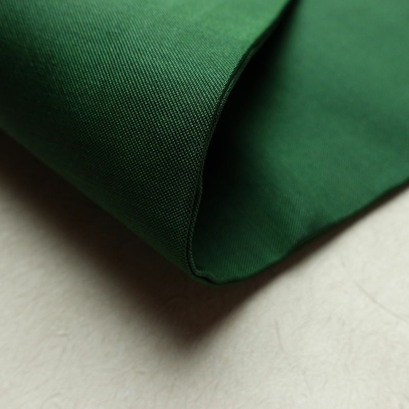 名古屋帯 太鼓柄 良品 正絹 風景柄 名古屋仕立て 箔 帯 緑・うぐいす色_画像11