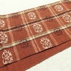 名古屋帯 六通柄 良品 正絹 幾何学柄・抽象柄 通し仕立て 帯 茶_画像10