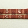 名古屋帯 六通柄 良品 正絹 幾何学柄・抽象柄 通し仕立て 帯 茶_画像14