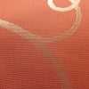 名古屋帯 六通柄 美品 正絹 木の葉・植物柄 名古屋仕立て 箔 帯 サーモンピンク ピンク_画像4