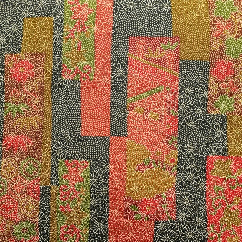 名古屋帯 全通柄 美品 正絹 古典柄 名古屋仕立て 帯 多色使い_画像2