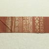 名古屋帯 太鼓柄 良品 正絹 幾何学柄・抽象柄 名古屋仕立て 箔 帯 茶_画像12