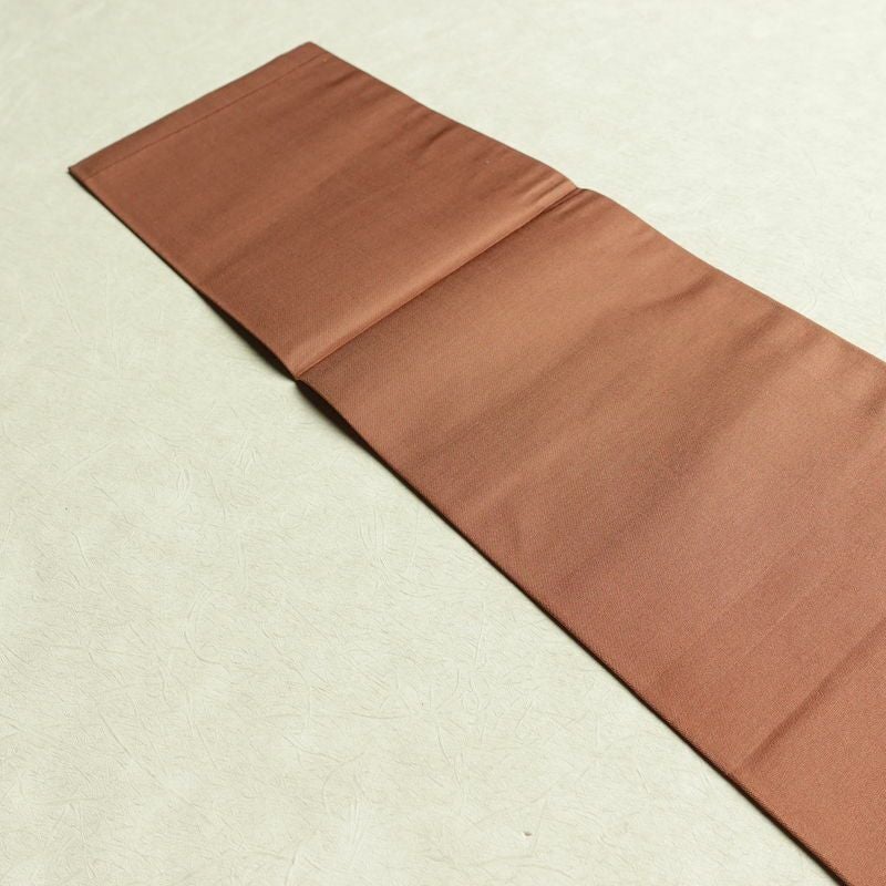 名古屋帯 太鼓柄 良品 正絹 幾何学柄・抽象柄 名古屋仕立て 箔 帯 茶_画像14