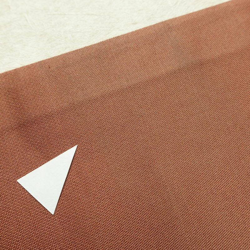 名古屋帯 太鼓柄 良品 正絹 幾何学柄・抽象柄 名古屋仕立て 箔 帯 茶_画像16