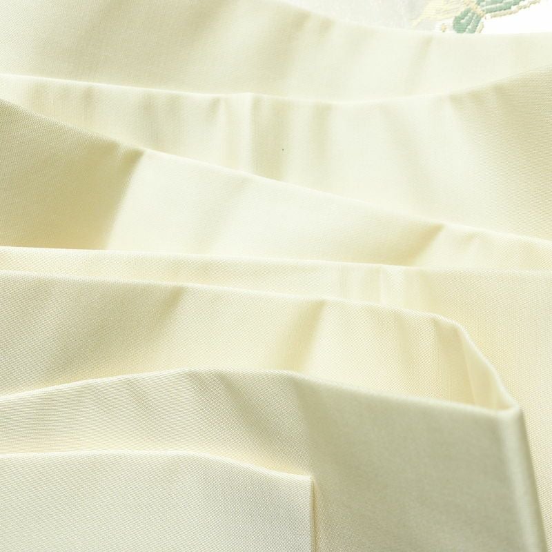 名古屋帯 小袖金彩錦 太鼓柄 良品 正絹 花柄 名古屋仕立て 蝶 箔 帯 白_画像18