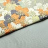 袋帯 六通柄 美品 フォーマル用 正絹 桜 花柄 箔 帯 グレー_画像12