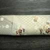 袋帯 六通柄 美品 フォーマル用 正絹 桜 花柄 箔 帯 グレー_画像14