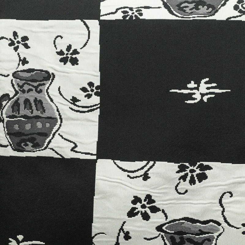 袋帯 六通柄 一般用 正絹 その他の柄 帯 黒_画像2