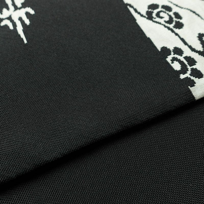 袋帯 六通柄 一般用 正絹 その他の柄 帯 黒_画像11