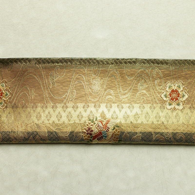 袋帯 六通柄 フォーマル用 正絹 幾何学柄・抽象柄 箔 金糸 帯 多色使い_画像15