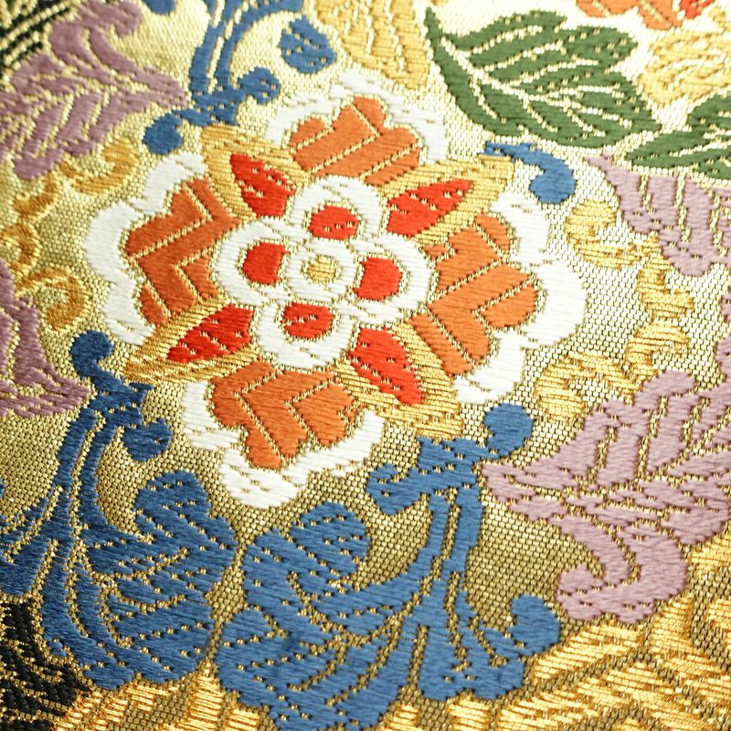 袋帯 六通柄 良品 フォーマル用 正絹 古典柄 箔 金糸 帯 金・銀_画像3