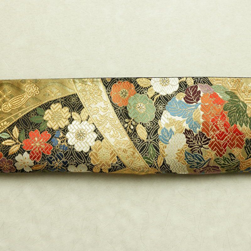 袋帯 六通柄 良品 フォーマル用 正絹 古典柄 箔 金糸 帯 金・銀_画像15