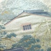 袋帯 祇園新橋辺 名勝百景 六通柄 フォーマル用 正絹 風景柄 箔 帯 白_画像3